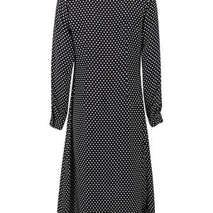Crida Polka dot silk midi dress