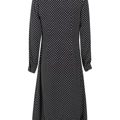 Crida Polka dot silk midi dress