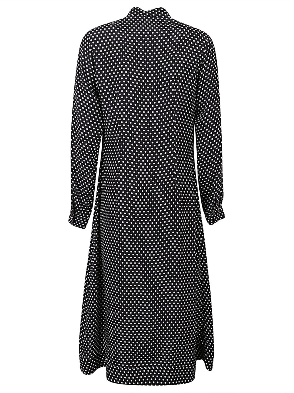 Crida Polka dot silk midi dress