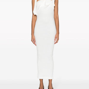 The Attico Ribbed jersey midi dress - Runway