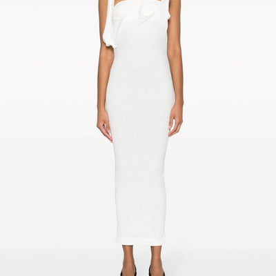 The Attico Ribbed jersey midi dress - Runway
