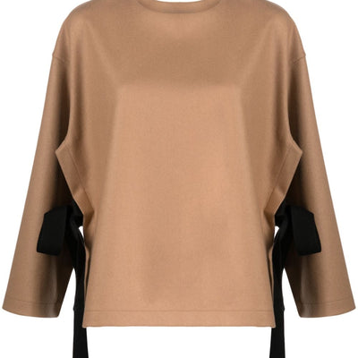 Erika Cavallini Semi-Couture Nara wool blend blouse
