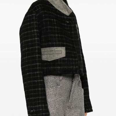 Etro Checked crop jacket
