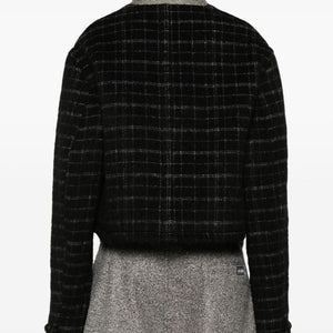 Etro Checked crop jacket