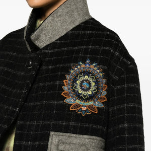 Etro Checked crop jacket