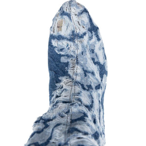Masha Popova Boots with a worn-in denim effect