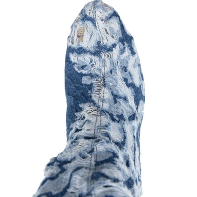 Masha Popova Boots with a worn-in denim effect
