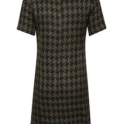 5Progress Houndstooth wool blend short dress