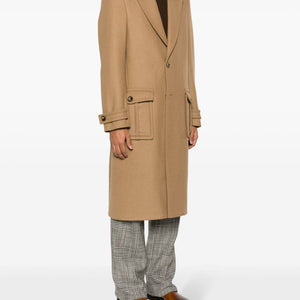 Etro Single-breasted wool-blend coat