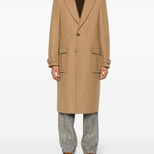 Etro Single-breasted wool-blend coat