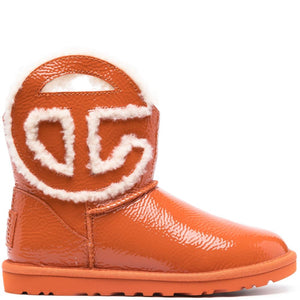 UGG X Telfar Logo Mini Crinkle Boots