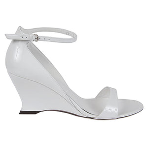 Ferragamo leather adjustable wedge sandals