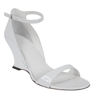 Ferragamo leather adjustable wedge sandals