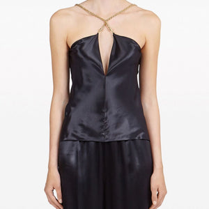 Ferragamo Satin sleeveless top