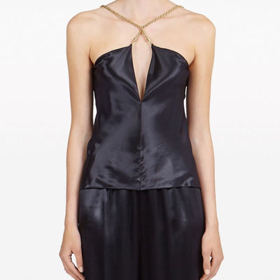 Ferragamo Satin sleeveless top