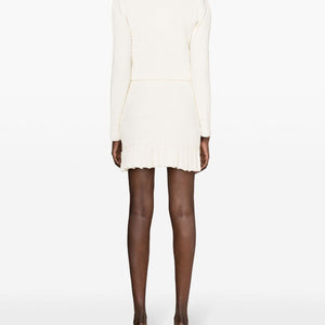 Self-Portrait Waffle-knit mini skirt