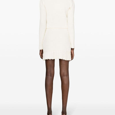 Self-Portrait Waffle-knit mini skirt