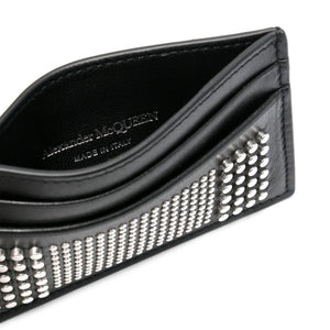 Alexander McQueen Studded leather card case