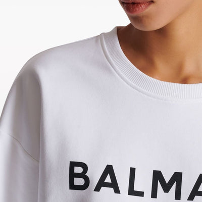 Balmain Logo-print cotton sweatshirt