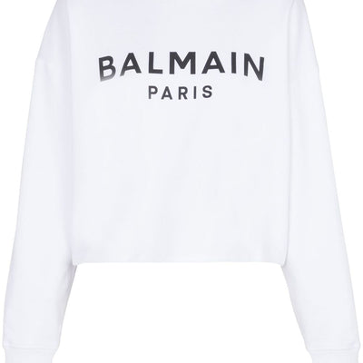 Balmain Logo-print cotton sweatshirt
