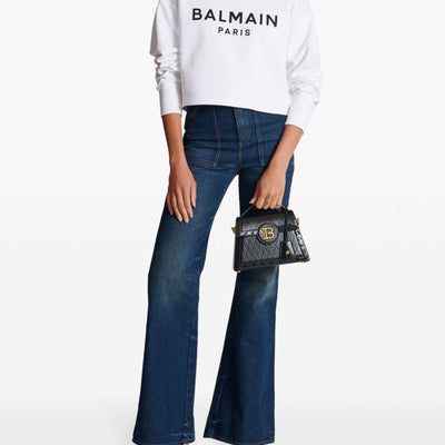Balmain Logo-print cotton sweatshirt