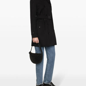 Burberry Vintage Check-pattern lining mid-length Kensington cotton trench coat