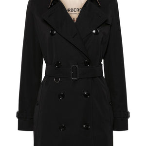 Burberry Vintage Check-pattern lining mid-length Kensington cotton trench coat