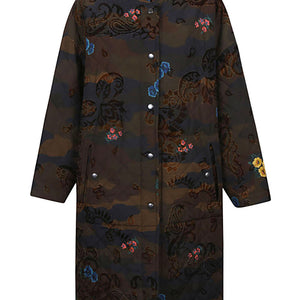 Konrad Petra camouflage print ovesized coat