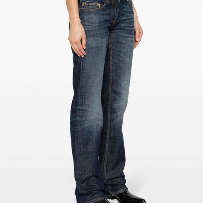 Palm Angels Straight leg denim jeans
