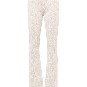 Palm Angels Monogram jacquard knit trousers