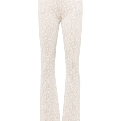 Palm Angels Monogram jacquard knit trousers