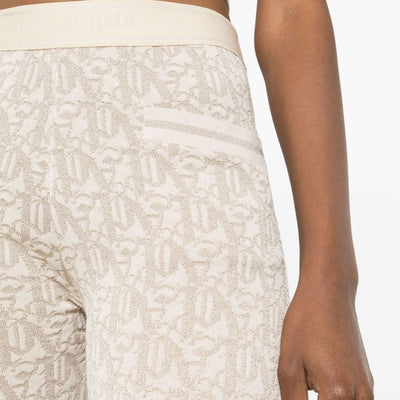 Palm Angels Monogram jacquard knit trousers