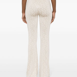 Palm Angels Monogram jacquard knit trousers