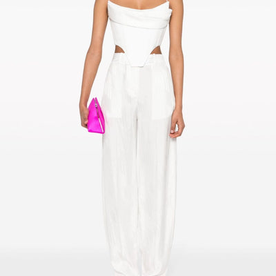 The Attico Logo trousers