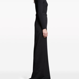 Balenciaga slit tailored maxi skirt