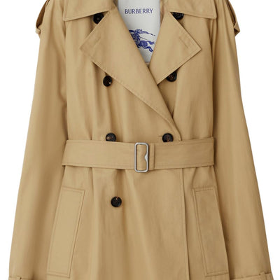 Burberry Belted Cotton Trench Coat