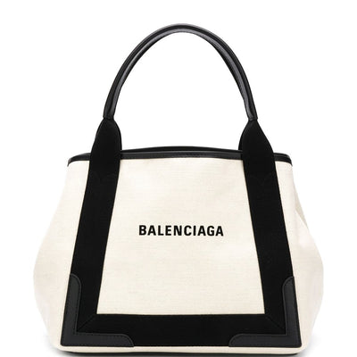 Balenciaga canvas tote with removable pouch