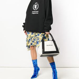 Balenciaga canvas tote with removable pouch