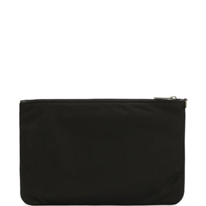 Dolce & Gabbana Nylon pouch with rubberized logo