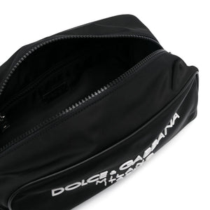 Dolce & Gabbana Nylon toiletry bag with rubberized logo