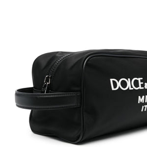 Dolce & Gabbana Nylon toiletry bag with rubberized logo