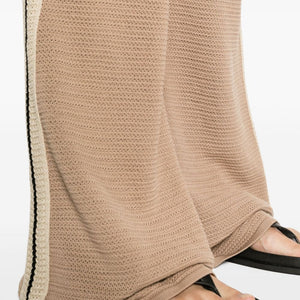 Palm Angels Logo tape knitted trousers