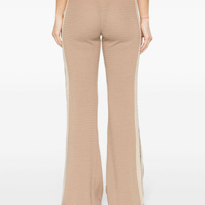 Palm Angels Logo tape knitted trousers