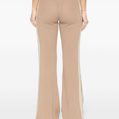 Palm Angels Logo tape knitted trousers