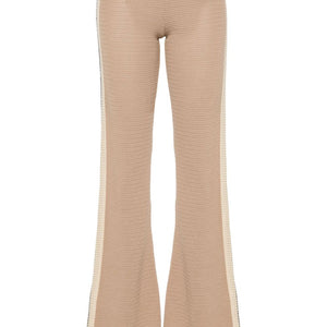 Palm Angels Logo tape knitted trousers