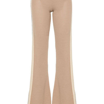 Palm Angels Logo tape knitted trousers