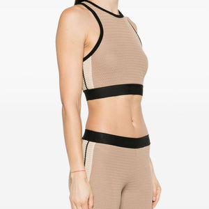 Palm Angels Knitted cropped top