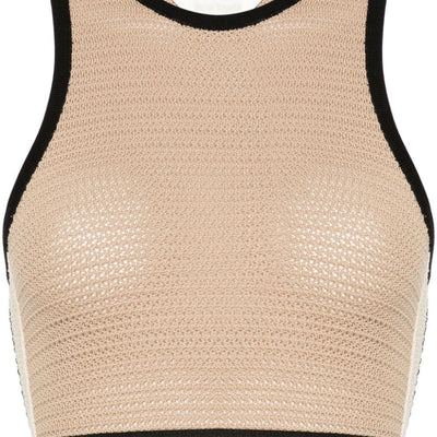 Palm Angels Knitted cropped top