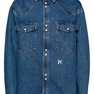 Palm Angels Monogram denim shirt