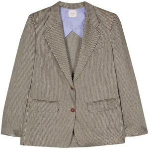 Alysi Striped single-breasted jacket